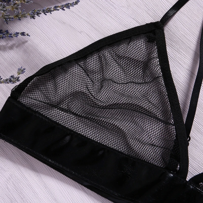 Женское Сетчатое бюстье с вырезами регулируемый бюстгальтер на тонких