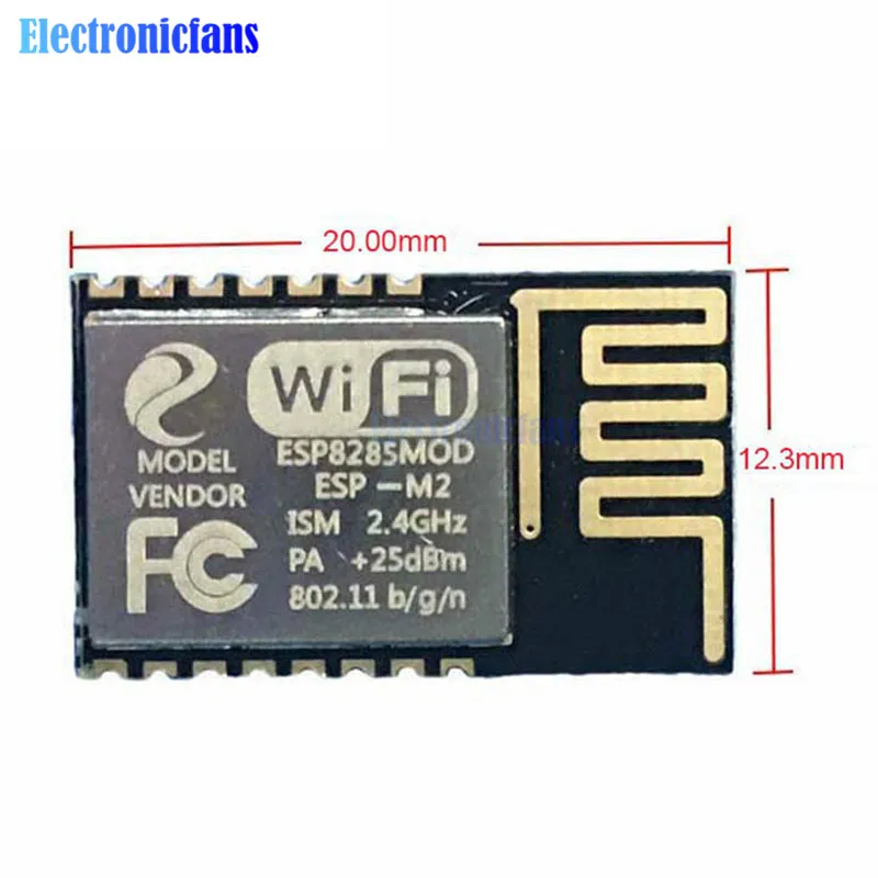 Модуль беспроводной передачи ESP8285 с последовательным портом Wi-Fi постоянный ток 3