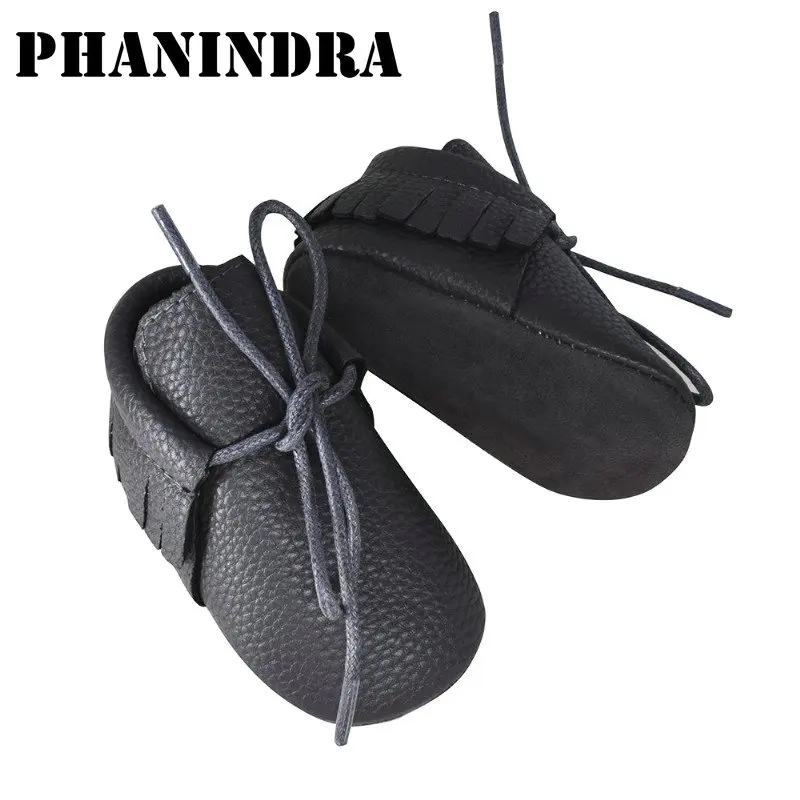 Новые детские ботинки обувь из искусственной кожи с кисточками замшевые