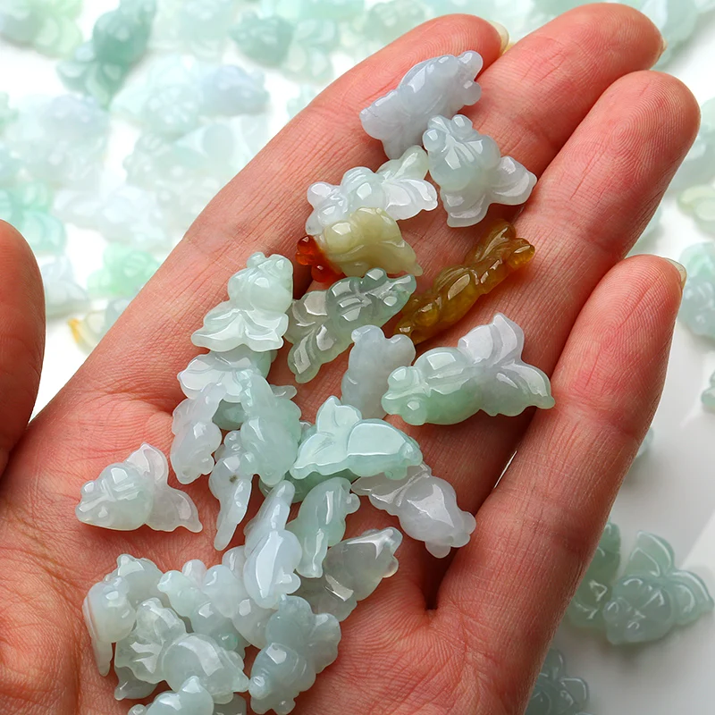 

DIY jewelry jade jade Burma goldfish parts genuine hand goods every year more than manufacturers selling jade pendant
