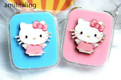 Милый дизайн hello kitty чехол для контактных линз впитывающая коробка для хранения макияжа yey-D2003