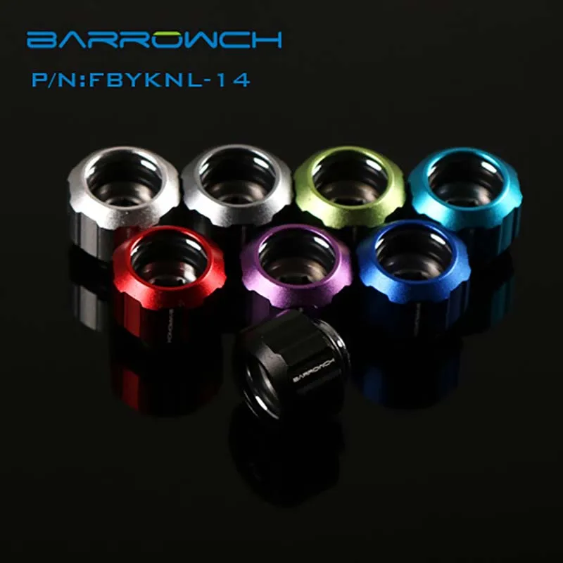 

Barrowch FBYKNL-14 Compression Fitting for OD14MM Rigid Tubing water cooler heatsink gadget (Helm Edition)