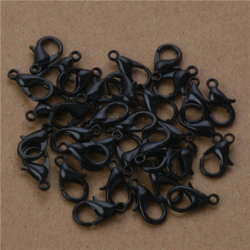 Застежка карабин для ювелирных изделий 50 шт. 10 мм 12 мм|lobster clasp hooks|hook for jewelryclasp hook |
