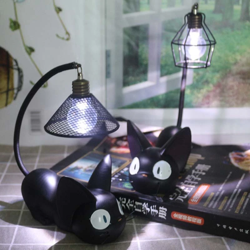 

New Cute Cartoon Cat Night Light Ornaments Children's Room Decoration Bedside LED table desk lamp Kids Learning Gifts