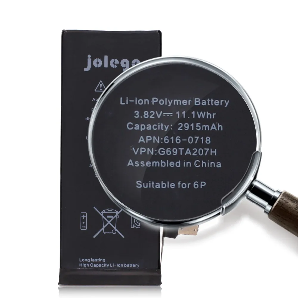 Jolege 50 шт. для iPhone 6 plus батарея Плюс Реальная Ёмкость 2915 мАч Замена Ремонт