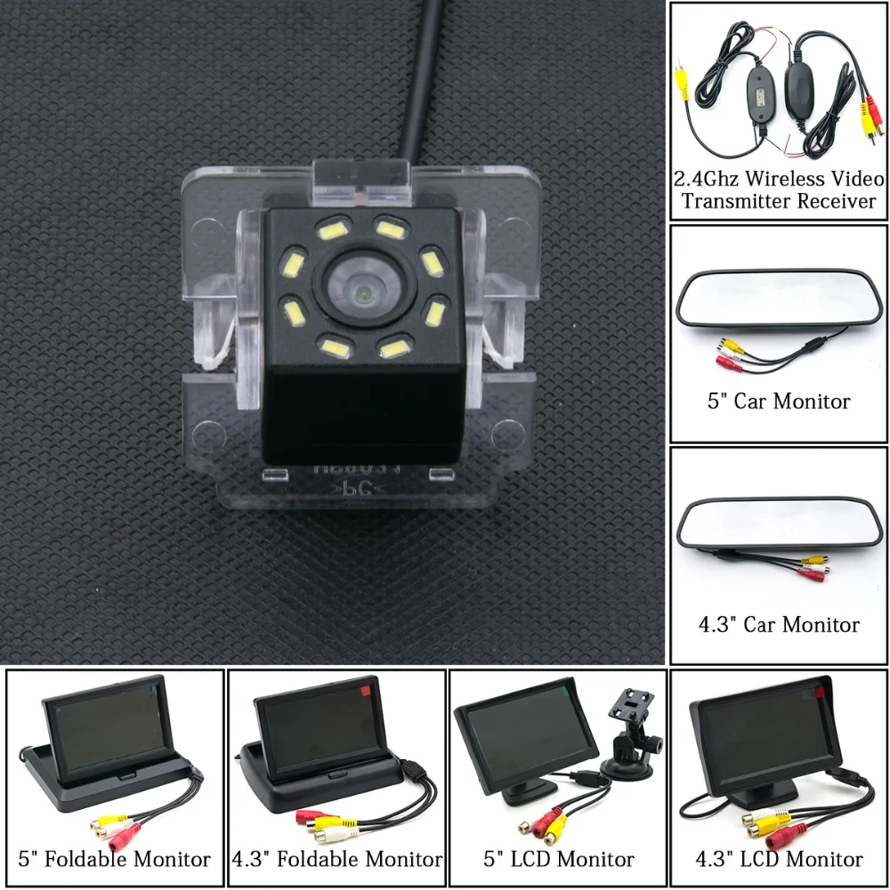 Для Mitsubishi Outlander XL 2009 2010 2012 2013 GT Airtrek 8LED камера заднего вида для парковки