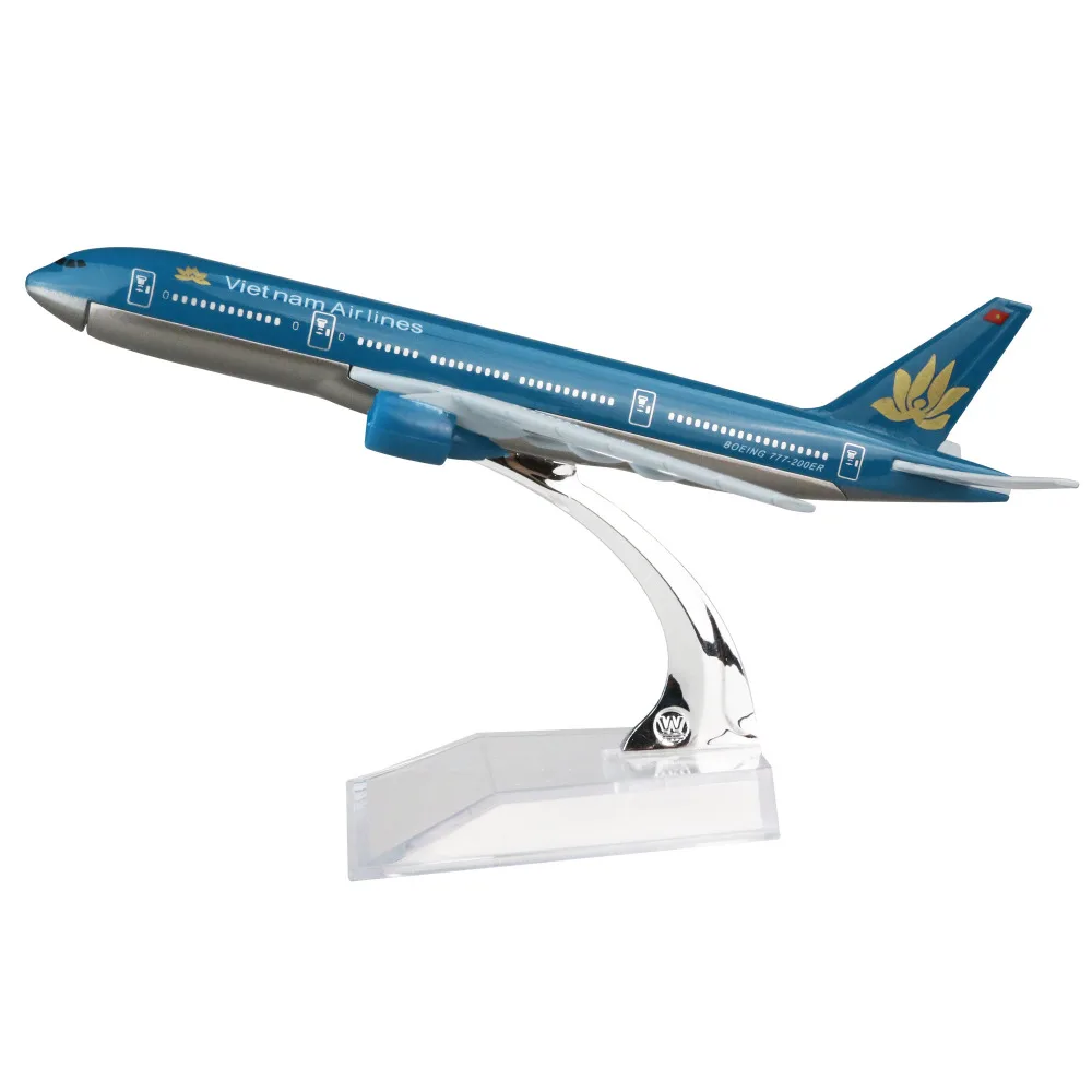 Вьетнамская модель самолета Boeing 777 16 см металлическая модель самолета сувенир подарок на Рождество
