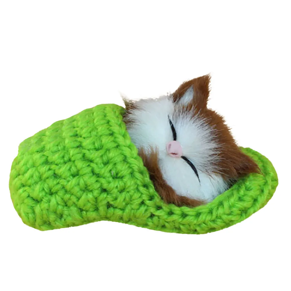 GN 1 шт.; изящный милый кукольный домик; 1:12; ; имитация кота; Вокализация; мяу; тапочки; котенок; Плюшевые игрушки; кукольные; Детские; миниатюрные; C624 - Цвет: GN