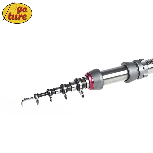 Goture High Carbon Saltwater Telescopic Fishing Rod Superhard Ultra Light 1.5-2.4M Spinning Pole | Спорт и развлечения