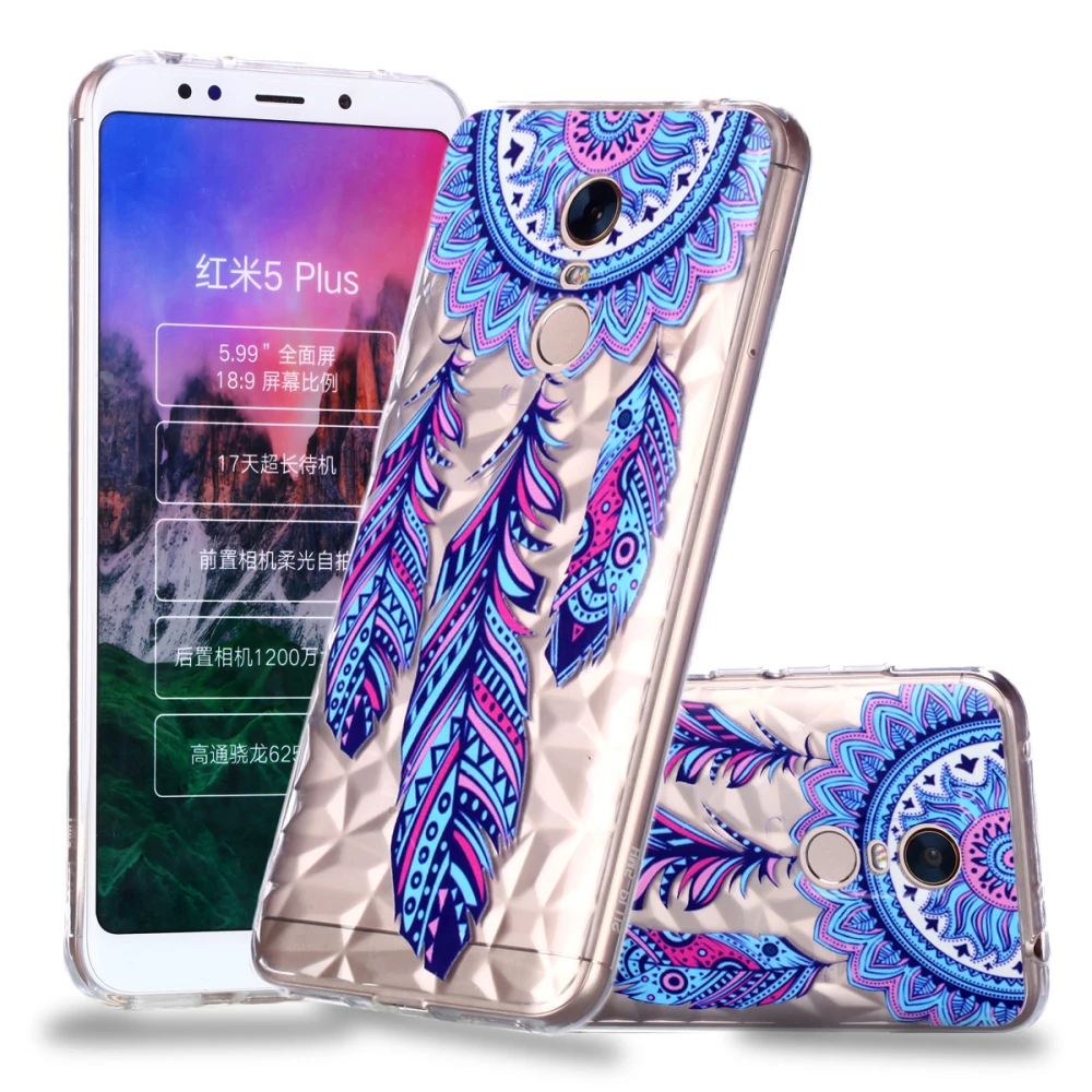 Силиконовый 3D-чехол для телефона Xiaomi Redmi 5 5Plus чехол 6 6A Note 5A 5Pro 6Pro | Мобильные
