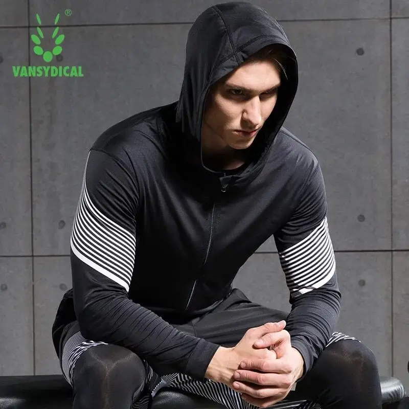2017 Толстовки Случайные Капюшоном Мужчин С На Молнии Куртка Slim Fit Мужчины