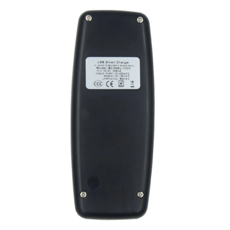 2 Slots smart Nicd charger for AA AAA NICD batteries 14500 10440 lithium li-ion AA AAA Alkaline Rechargeable battery charger