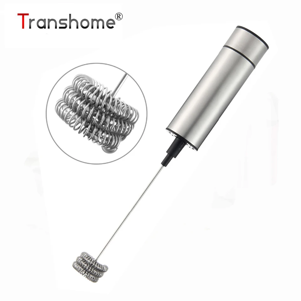 

Transhome Milk Frother Electric Handheld Spring Whisk Double/Triple Spring Blender Mixer Stirrer Coffee Maker Tool Egg Tools