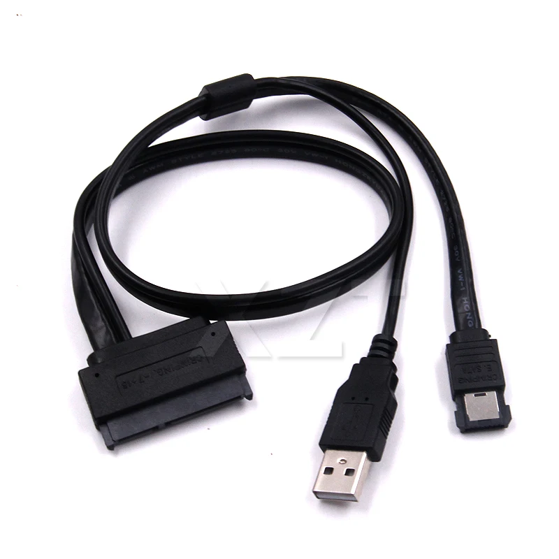 

2 in 1 Hard Disk Drive SATA 22Pin to eSATA Data USB Powered Cable Adapter 50cm Use for HDD 2.5" Driver Laptop Converter