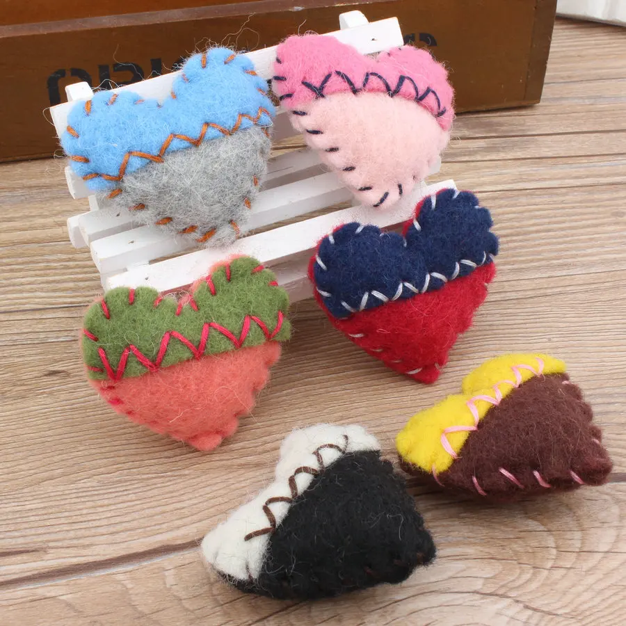 Вязаные крючком куклы ручной работы из шерсти и войлока 10 шт./лот 3D Kawaii наклейки с