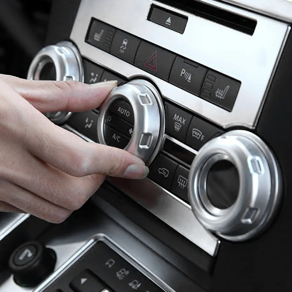 

Car Volume & Air Conditioning Knobs Button Trim Cover for Land Rover Discovery 4 LR4 2009 2010 2011 2012 2013 2014 2015 2016