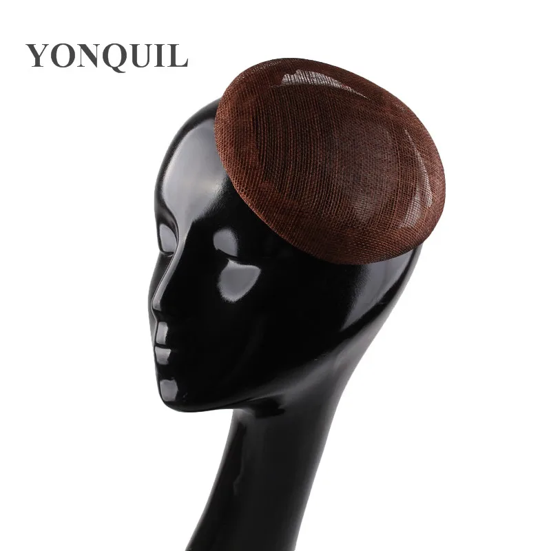 Серый основной каркас из высококачественного синамая высотой 15 см с потайной лентой из гросгрейна для фасонного шляпного изделия DIY в стиле Кентукки-Дерби MYQH1GREY.