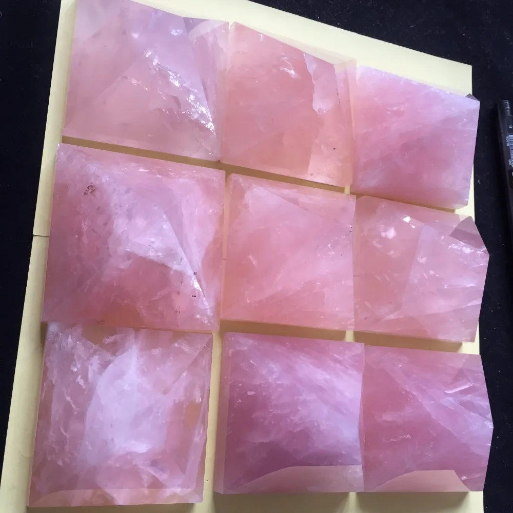 dohaibogoo natural crystal pyramid wholesale price 100% rock pink quartz rose healing stones hot sale gift | Дом и сад