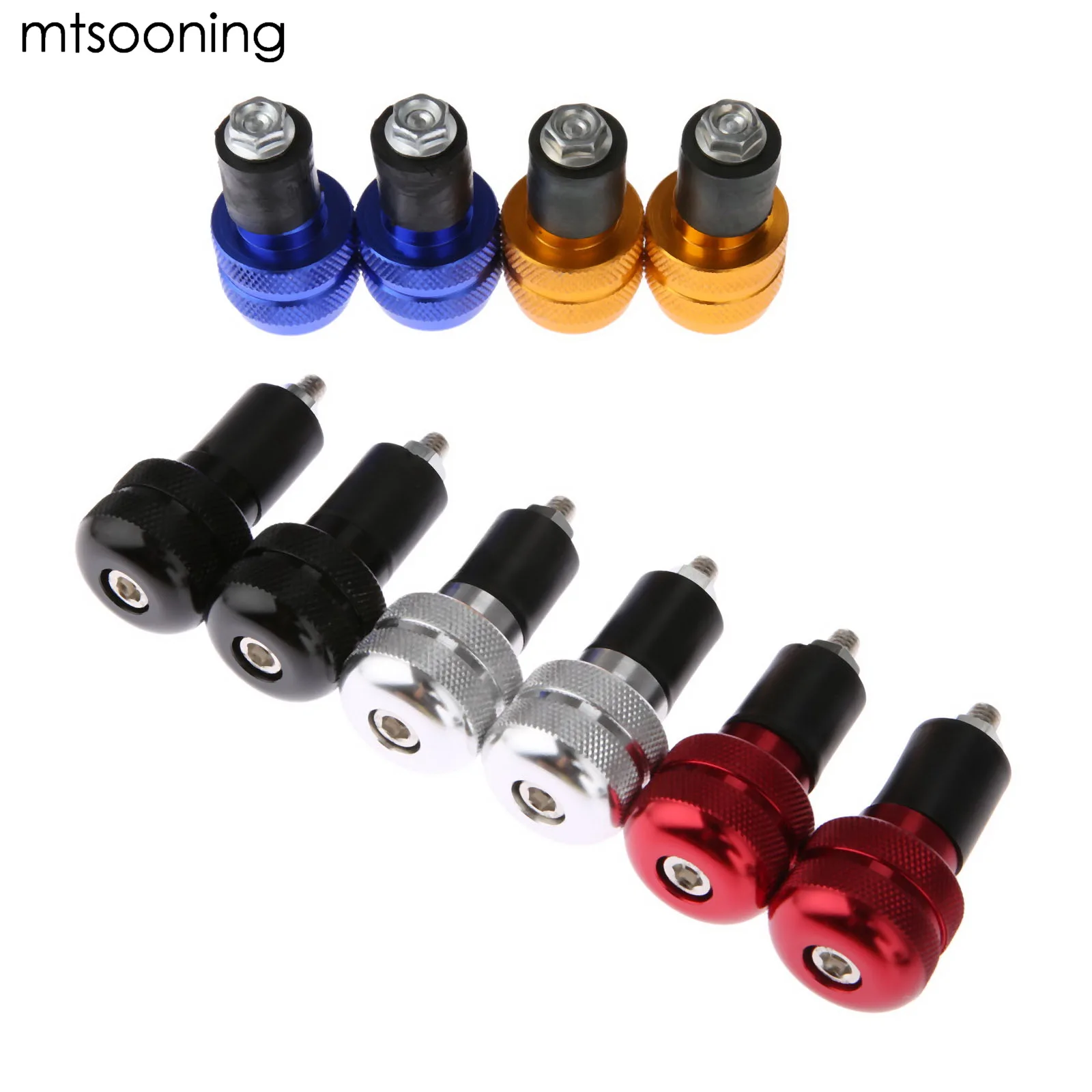 

Mtsooning 1pir 2 шт. 7/8 дюйма 22 мм алюминиевый руль мотоцикла сбалансированный штекер слайдер Ручка Конец веса Захваты крышка