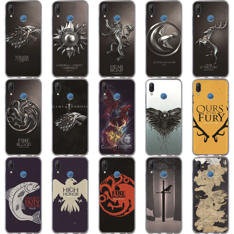 Чехол для Huawei P30 P20 Mate 20 Pro 9 P10 Lite Game Thrones Daenerys Dragon Jon Snow Tyrion Lannister Мягкий силиконовый