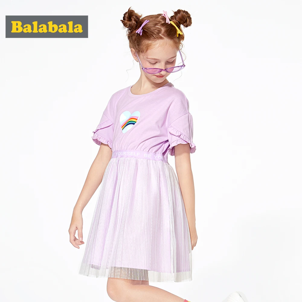 BalabalaChildren Одежда для девочек платье принцессы на лето 2019 новое модное