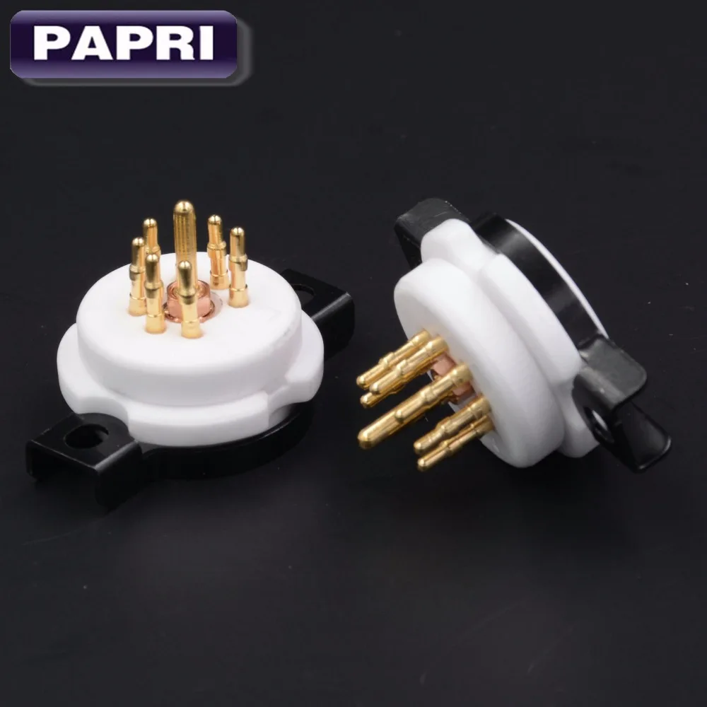 2 шт. высококачественные керамические 7 контактные трубчатые розетки латунный