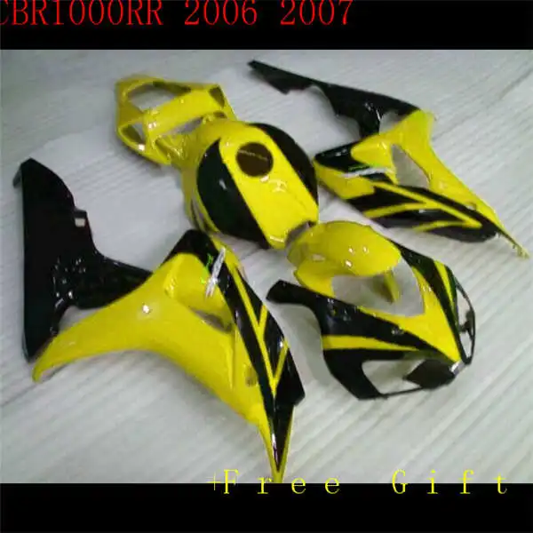 

quality yellow molding ABS full fairing kit for 2006 2007 CBR1000RR 06 07 bodywork CBR 1000 RR black orange blue fairings set