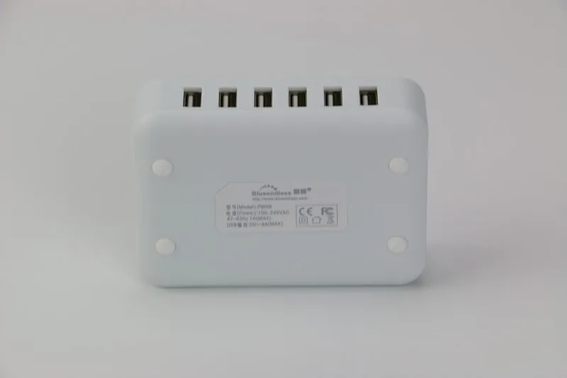 USB 2,0 выход 5V 1A 2A Вход AC 100-240V 6 портов USB зарядное устройство с сертификацией CE/ROHS/ERP быстрое зарядное устройство для Iphone