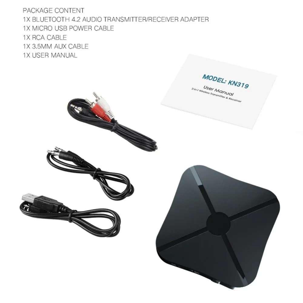 Buyincoins 2 в 1 Bluetooth приемник и передатчик беспроводной адаптер аудио с 3 5 мм AUX для