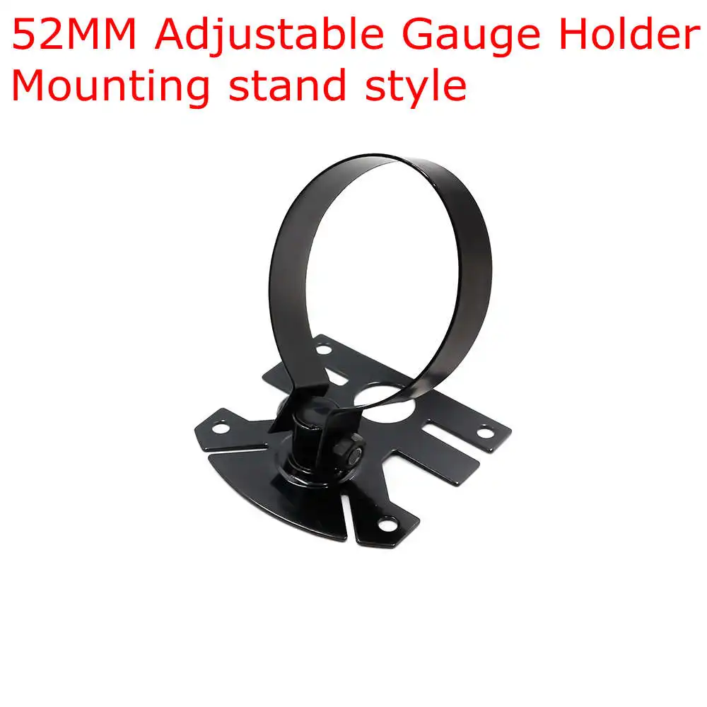 Adjust gauge holder 2 дюйма 52 мм черный измеритель напряжения воды термометр датчик температуры масла датчик уровня топлива Масляный измеритель AMP тройной измеритель Калибр комплект - Цвет: Adjust gauge holder