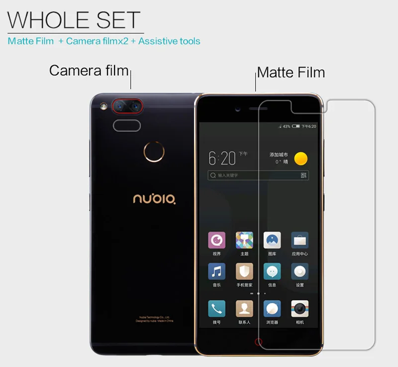 Nillkin матовая HD прозрачная защитная пленка для экрана ZTE Nubia Z17 mini 5 2 дюймов мягкий