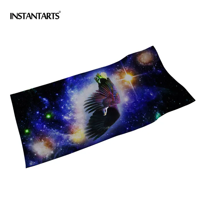 CC3206 INSTANTARTS 3D Galaxy Wolf животные принтованное из микрофибры полотенце для плавания s быстросохнущее спортивное полотенце для отдыха на природе сушильное банное полотенце s - Color: CC3206