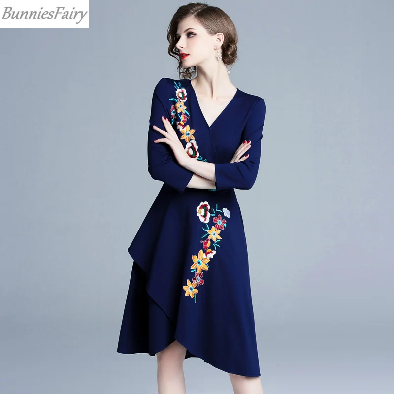 BunniesFairy 2018 осенне зимнее женское модное платье принцессы в винтажном ретро стиле