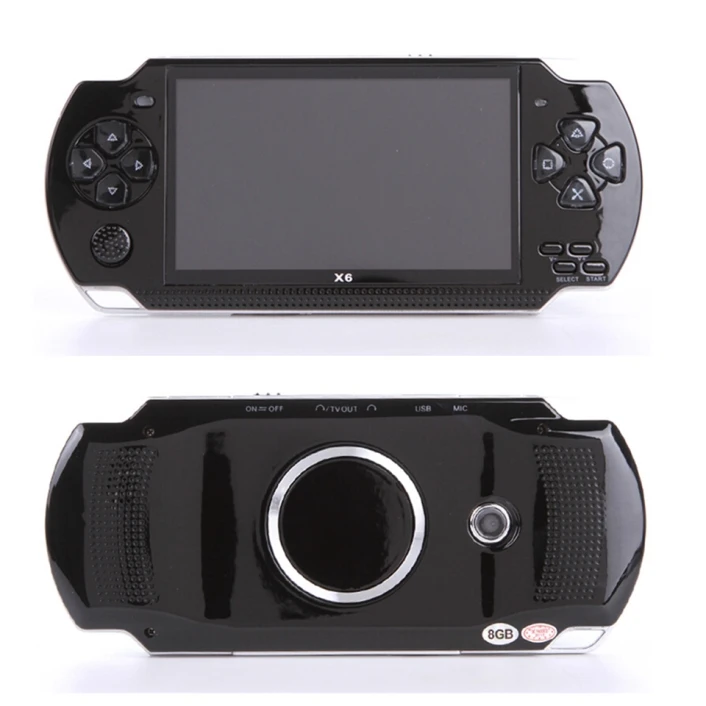 TSINGO X6 портативная игровая консоль 8 Гб 4,3 ''32Bit Встроенный 1000+ Детские футболки с принтами на тему классических игр ТВ Выход Портативный видео игровая приставка