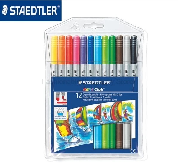 STAEDTLER 320NWP12 цветные художественные маркеры ручки с двойной головкой акварельная