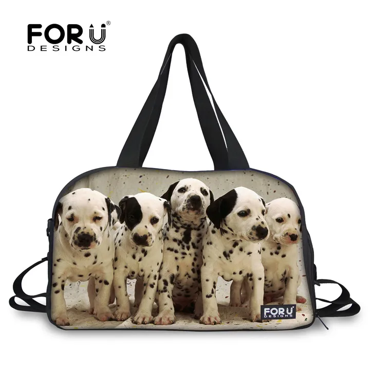 FORUDESIGNS/спортивная сумка, спортивные сумки для женщин, коврик для йоги, сумка, каваи, далматинские собаки, дизайн, большая сумка, обувь, карман, тренировочная сумка для путешествий - Цвет: H1522