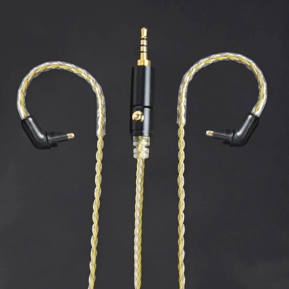 2.5mm balanced OKCSC EXK1000 наушники обновленные кабели 16 ядер 32AWG 2,5 мм/4,4 мм сбалансированный 3,5 мм аудио разъем для SONY EX600 EX800 EX1000 MDR7550 - Цвет: 2.5mm balanced