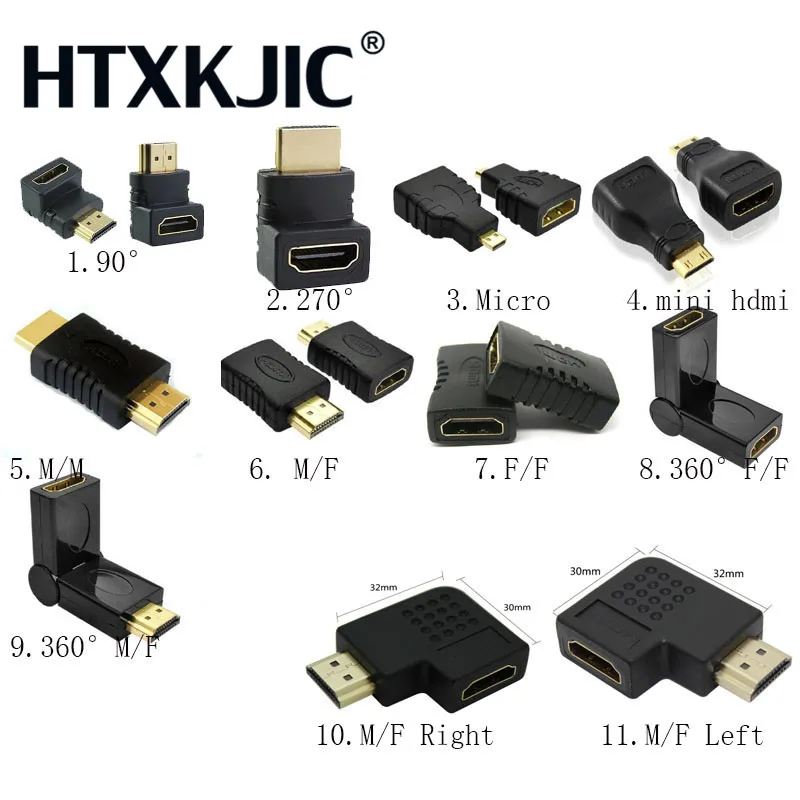 

HDMI male to HDMI female adapter converter extender 90/ 270 /360 degrees angle Micro /Mini Hdmi for 1080P HDTV hdmi adapter