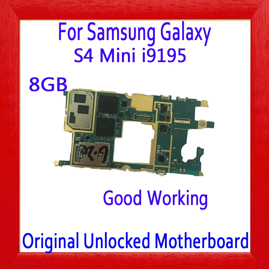 Оригинальная разблокированная материнская плата для Samsung Galaxy S4 mini i9195