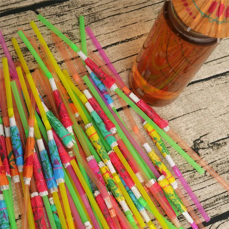 10 шт. зонтик коктейльные соломинки Ресторан питание паб бар клуб вечерние соломинки аксессуары