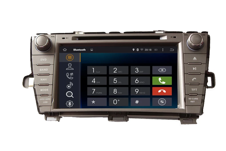 Серебро HD 1024*600 Восьмиядерный 64G 8 дюймов чистый Android 9,0 Автомобильный DVD плеер для TOYOTA PRIUS левое Вождение 2009- gps navi