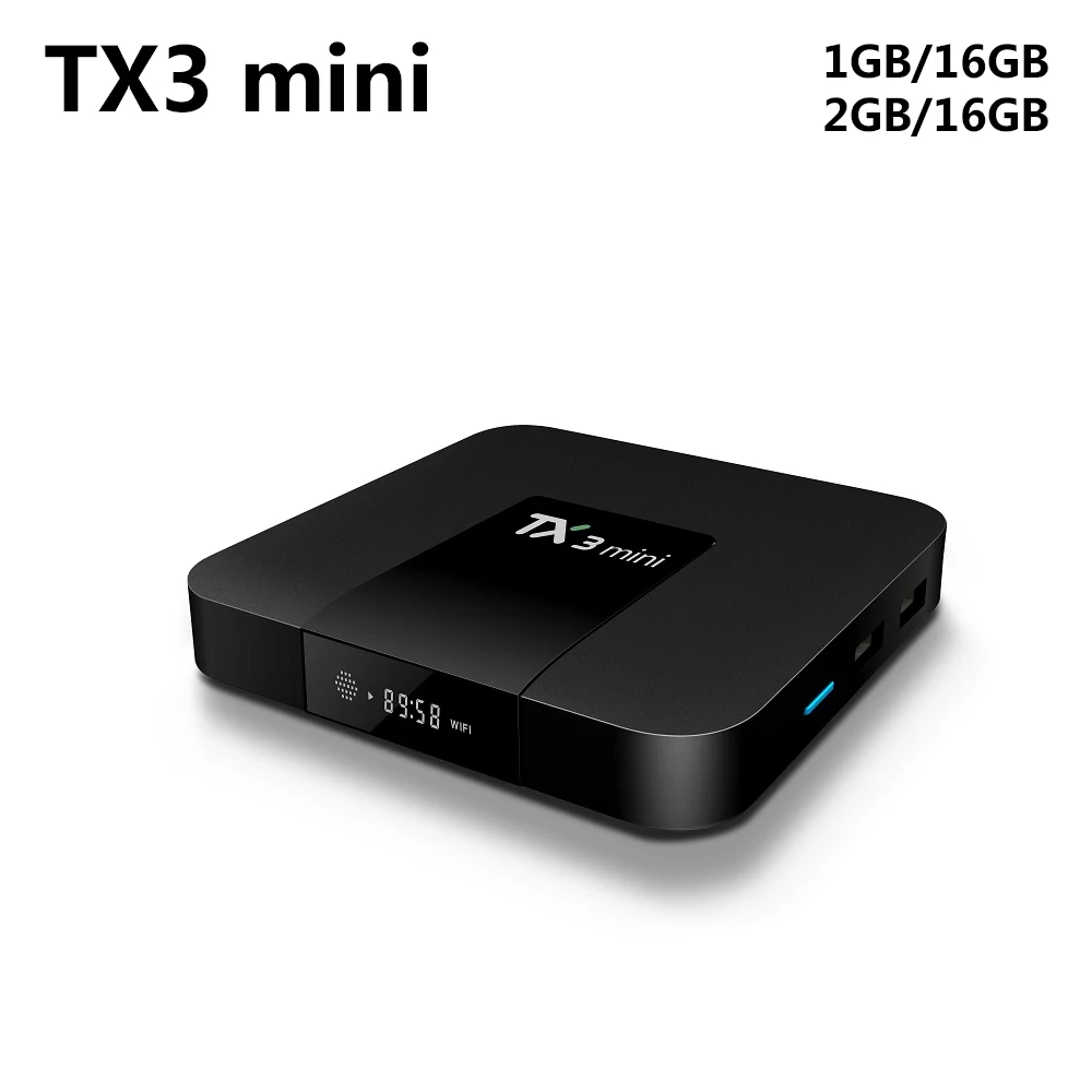TX3 Мини Смарт ТВ коробка Amlogic S905W 1 5 ГГц 2 4 WiFi Android 7 ГБ/2 Гб ram 8 ГБ/16 ГБ rom 10 шт./лот|tv box