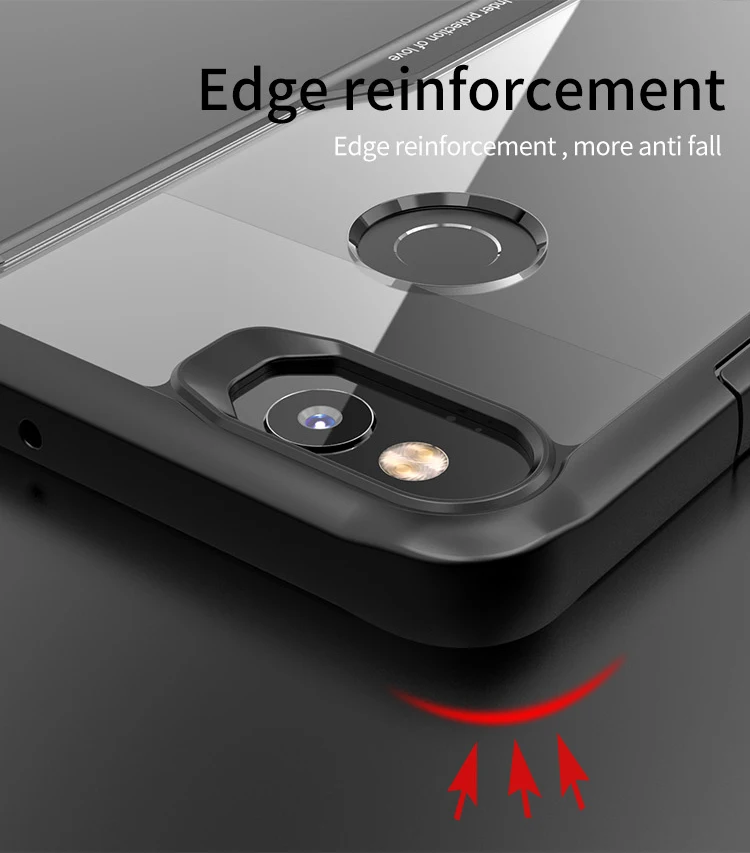 Для Google Pixel 2 Чехол IPAKY Pixel 2 XL силиконовый акриловый Гибридный противоударный Прозрачный чехол для Google Pixel 2 XL чехол