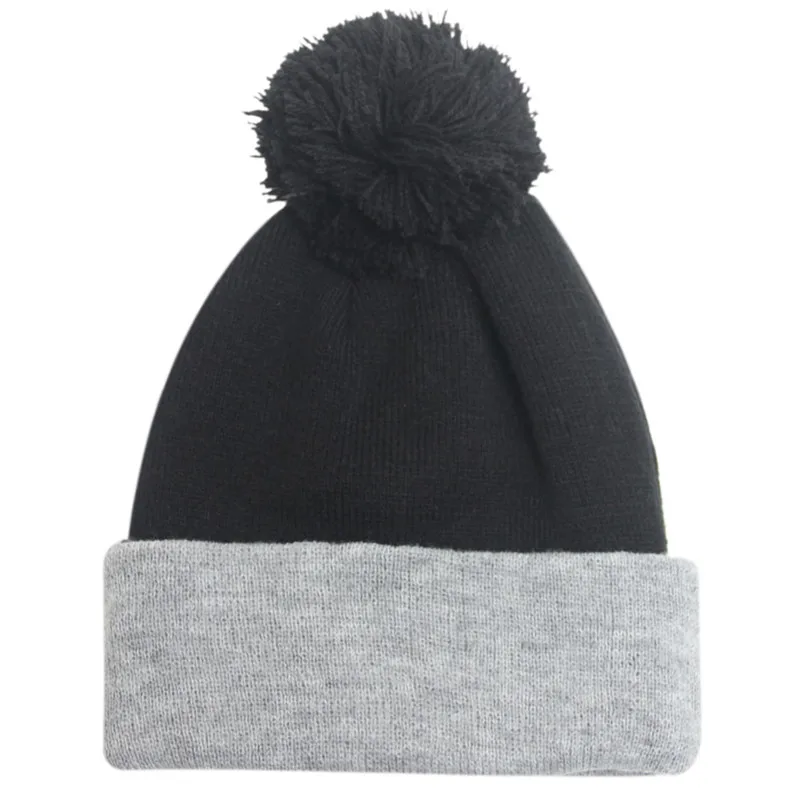 Новинка 2016 женская зимняя шапка теплая флисовая меховая с помпоном