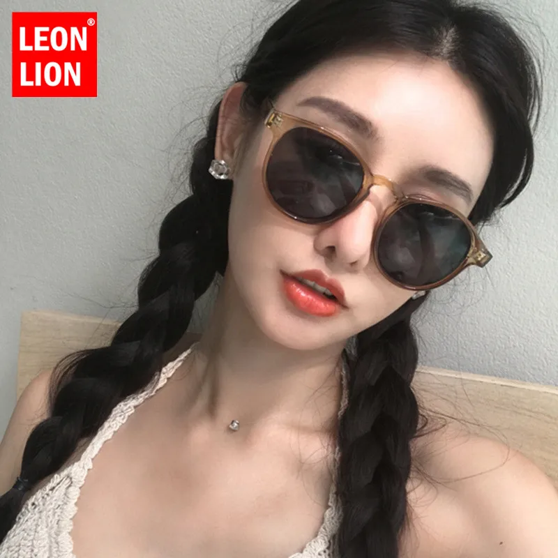 Leonlion 2019 классические Винтажные Солнцезащитные очки женские чайные фирменный