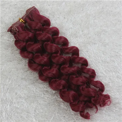 Color 27 1 шт. 20*100 см парик аксессуары для парик для кукол кудрявые волосы из высокотемпературного волокна для BJD - Цвет: Color 27