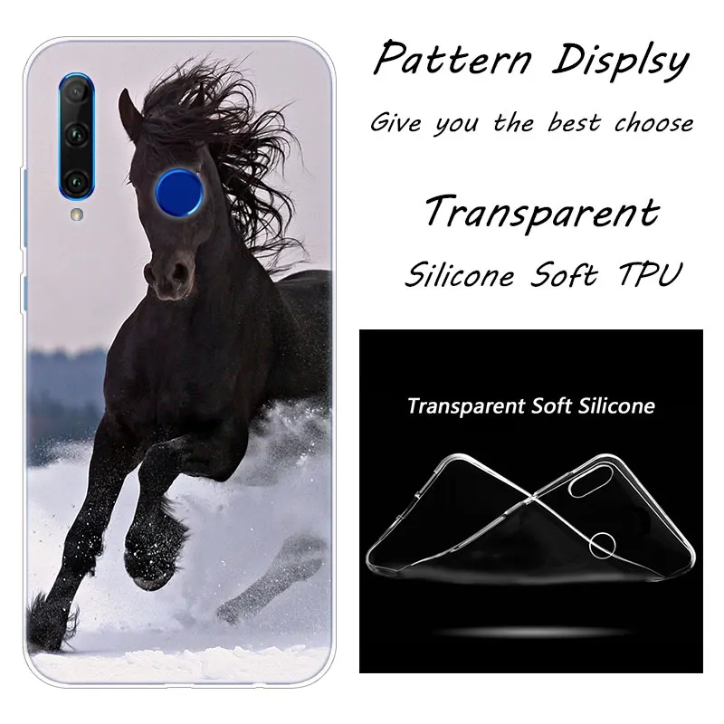008 Мягкий силиконовый чехол для телефона Hot Horse Running для huawei Honor 20 20i 10 9 8 Lite 8X 8C 8A 8S 7S 7A Pro View 20 Модный чехол - Цвет: 008