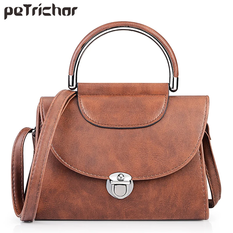 

Shoulder Bag Ladies PU Leather Handbag Women Messenger Crossbody Small Bags Fashion Lock Female Top Handle Bags Ladies Purse