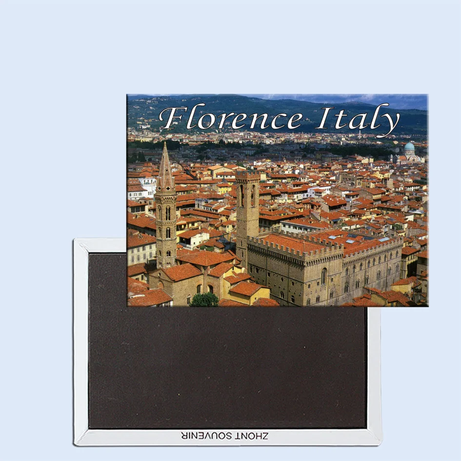 Панорама города Флоренции Италия 24262 Магнитные Сувениры на холодильник|florence