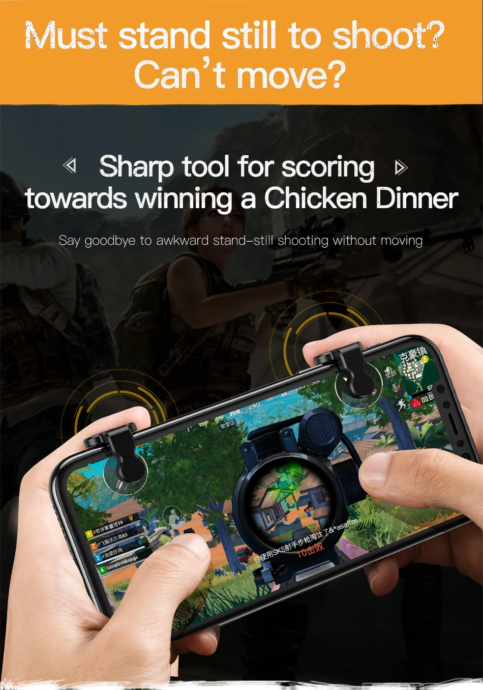 Baseus для игры Pubg геймпад L1 R1 геймпад триггер для iPhone XR Xs Max Aim Fire кнопка для 4,0-6,5 дюймов аксессуары для мобильных телефонов